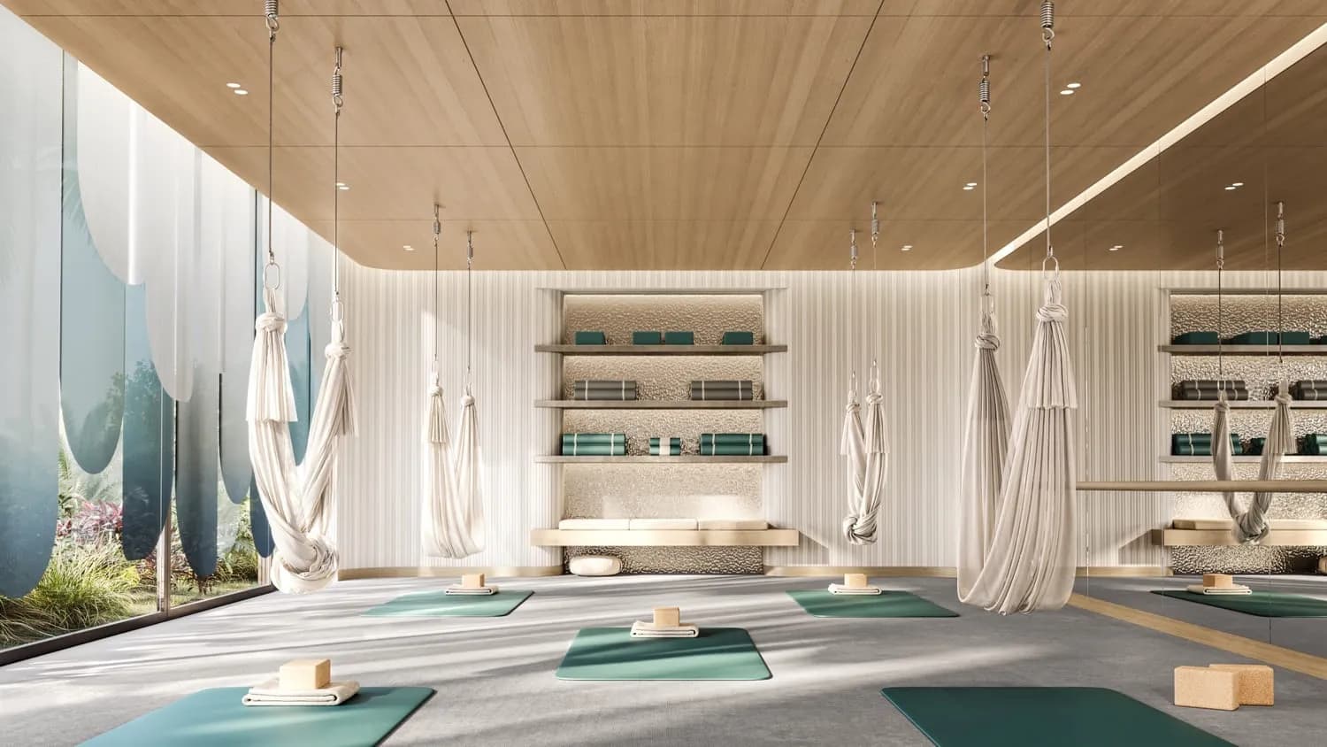Aerial yoga studio